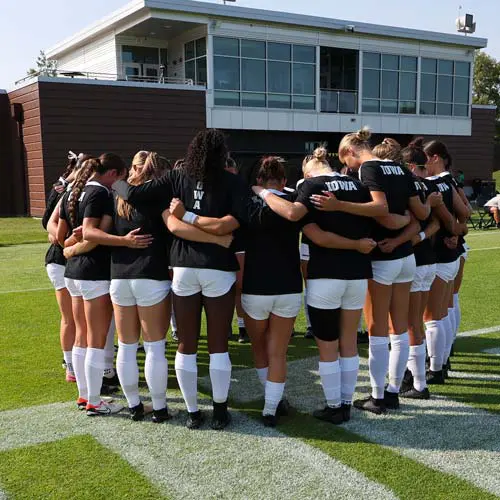 Soccer Team huddle 